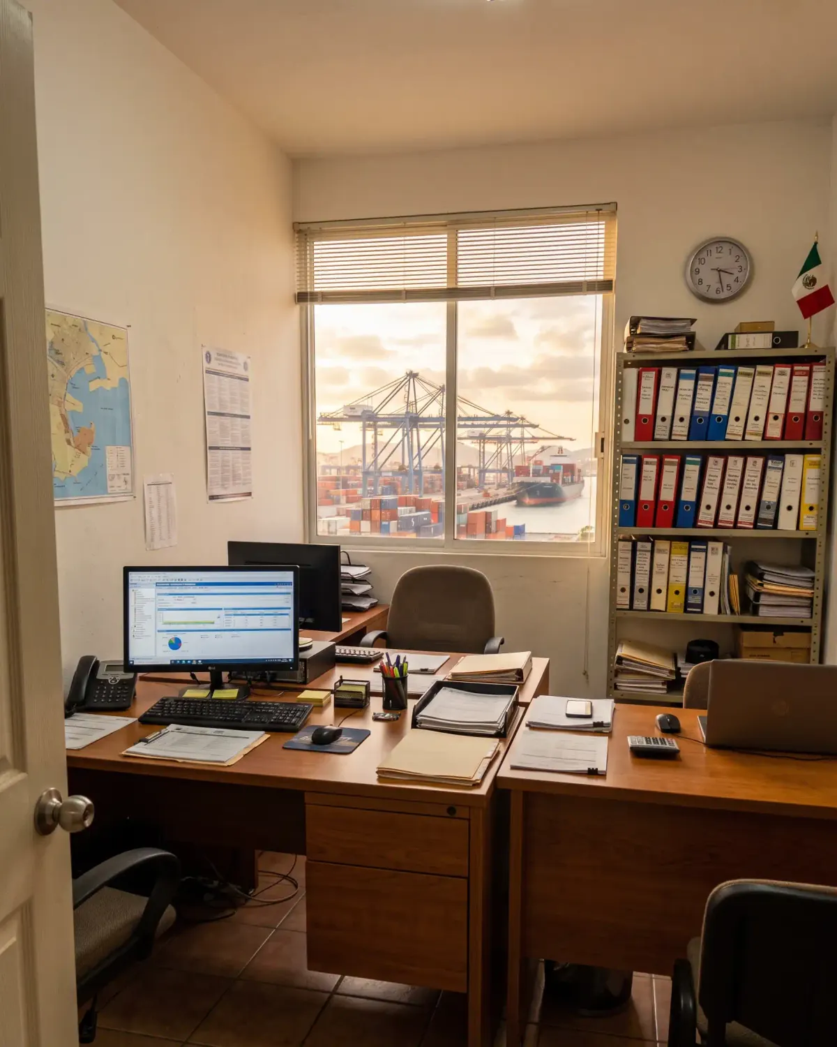 Oficina de Innovación Mundial en Manzanillo, con vista al puerto